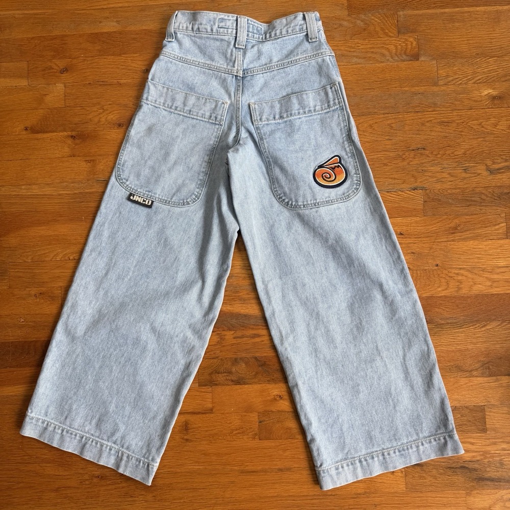 JNCO Twin Cannon Modern Vintage Light Wash Wide-Leg Jeans Mens Blue 26x30 J101DV